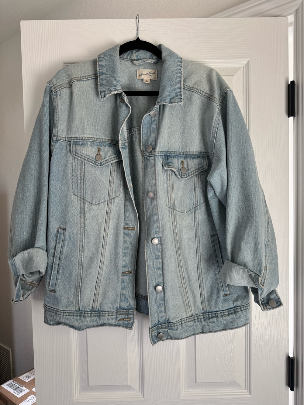 Light Wash oversized boyfriend Denim Jacket